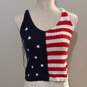 moon & madison Patriotic Stars and Stripes Tank Top